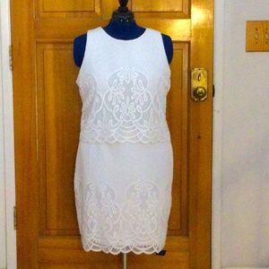 Summer white lace dress